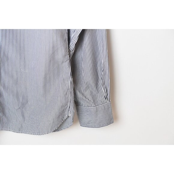 TODD SNYDER Striped Black White Button-Down Shirt Cotton Regular Fit XS - Picture 6 of 13